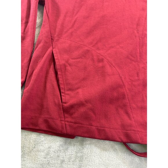 AVIA Sweater Women's Large Red Soot Athletic Pullover Front Pocket Hoodie - Picture 7 of 8
